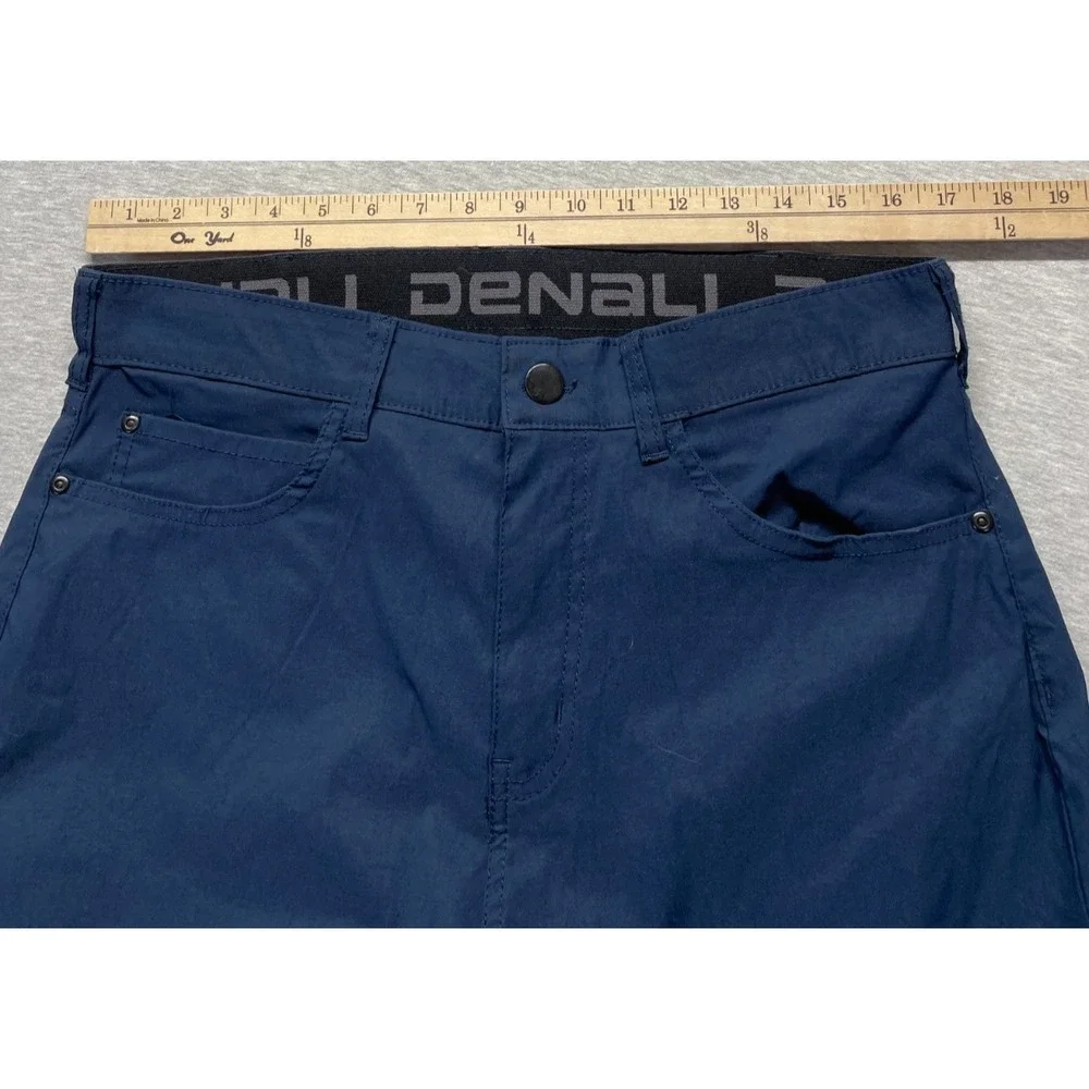 Denali Chino Pants Mens 32 Navy Nylon Stretch Casual Everyday Wear Straight Leg
